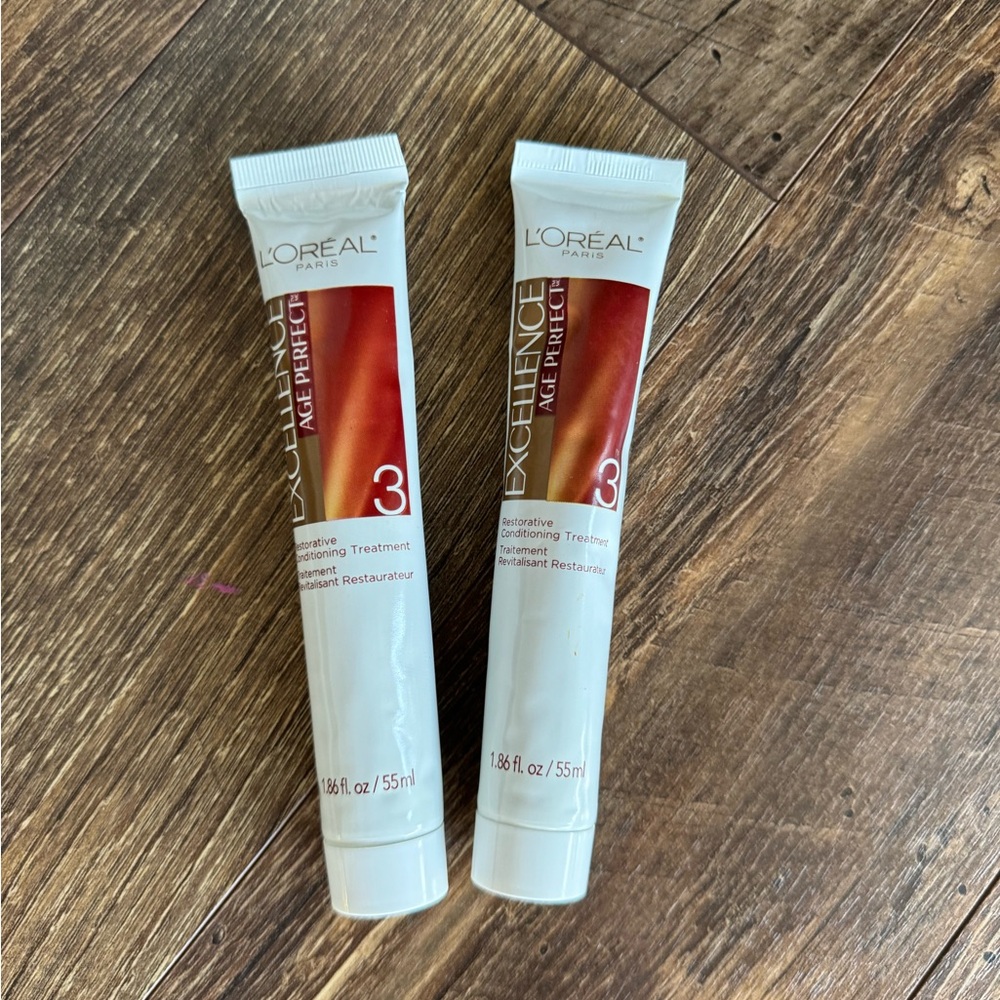 2LOreal Paris Excellence Age Perfect #3 Restorative Conditioning 1.86oz tubes